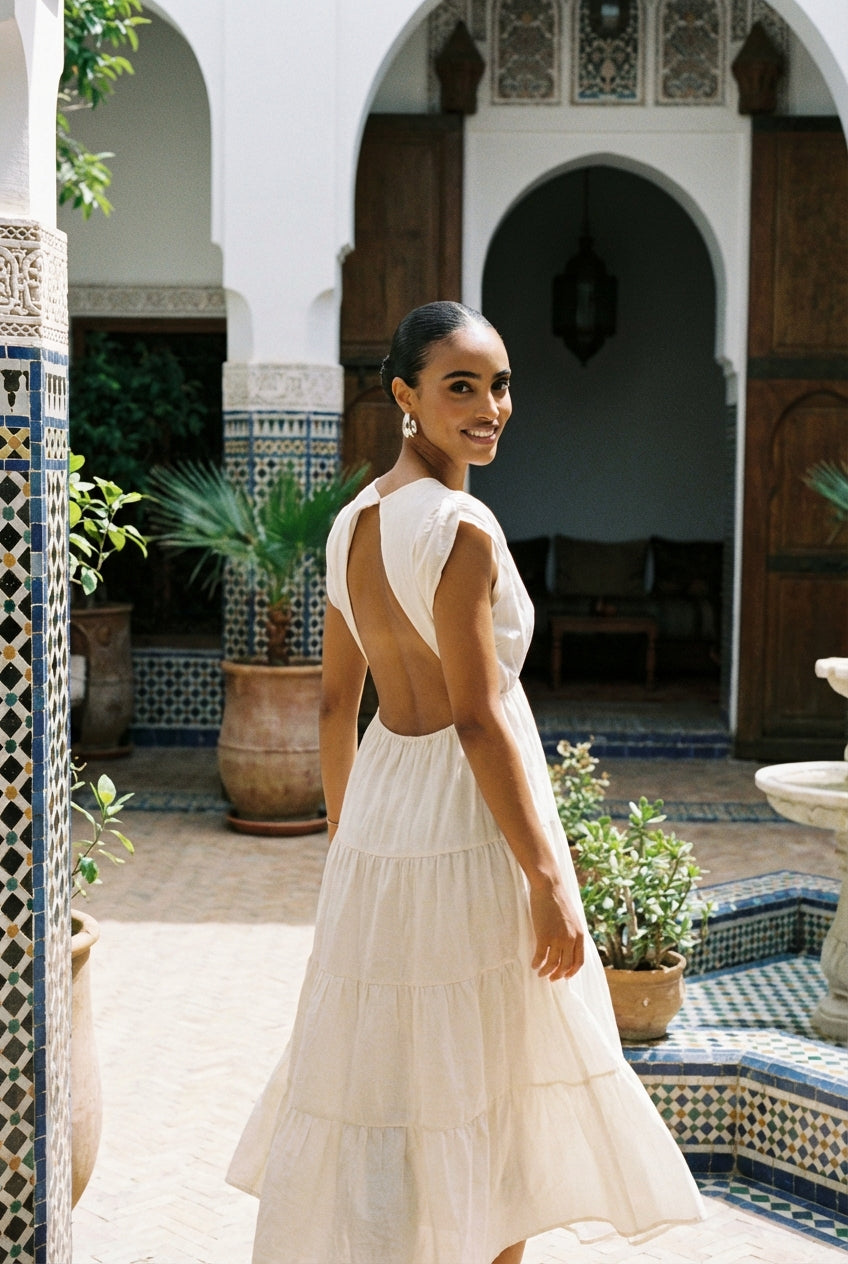 Robe en lin - NUDE