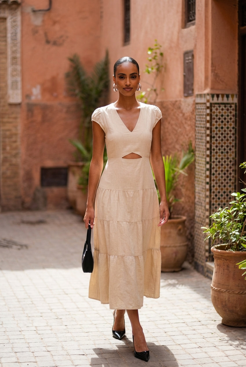 Robe en lin - NUDE