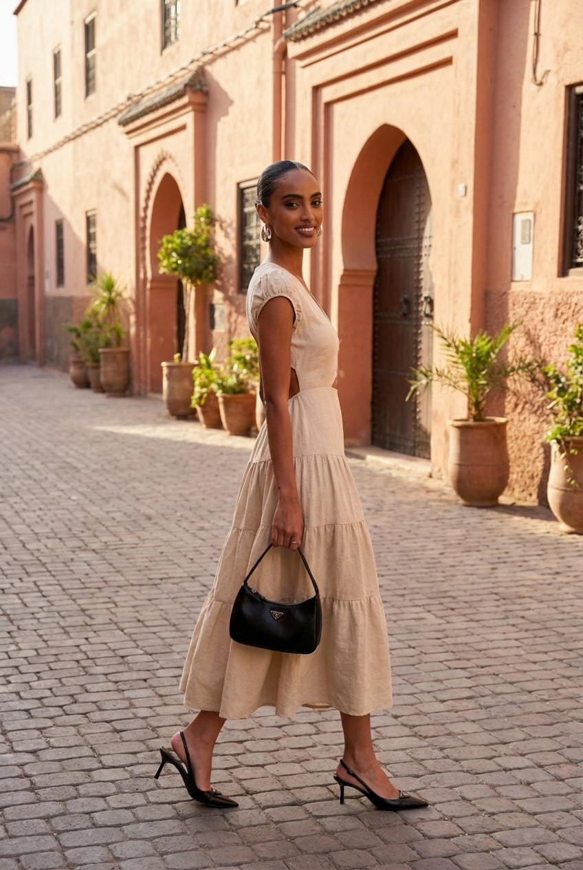 Robe en lin - NUDE