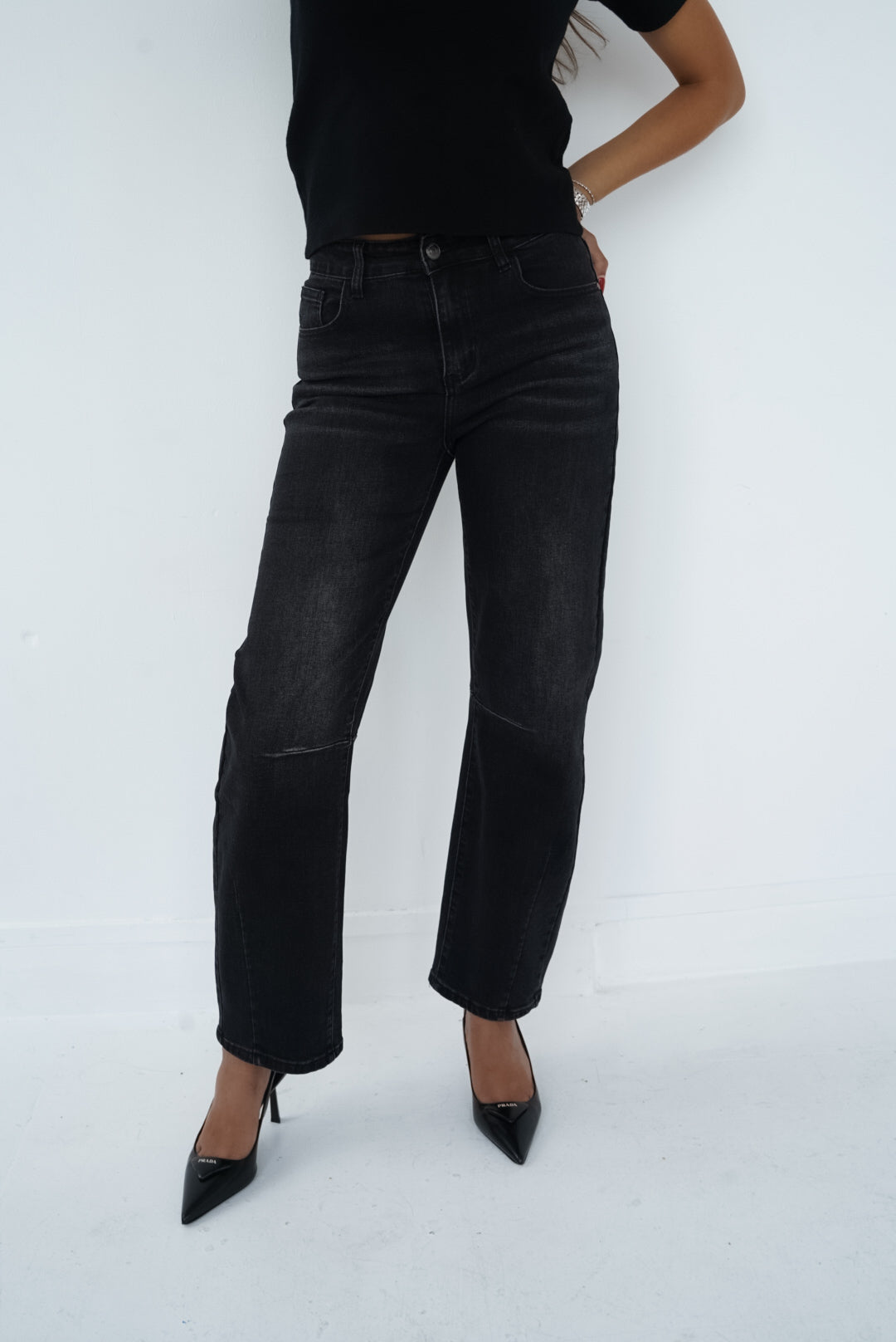 Jean Balloon Baggy Noir – IRIS