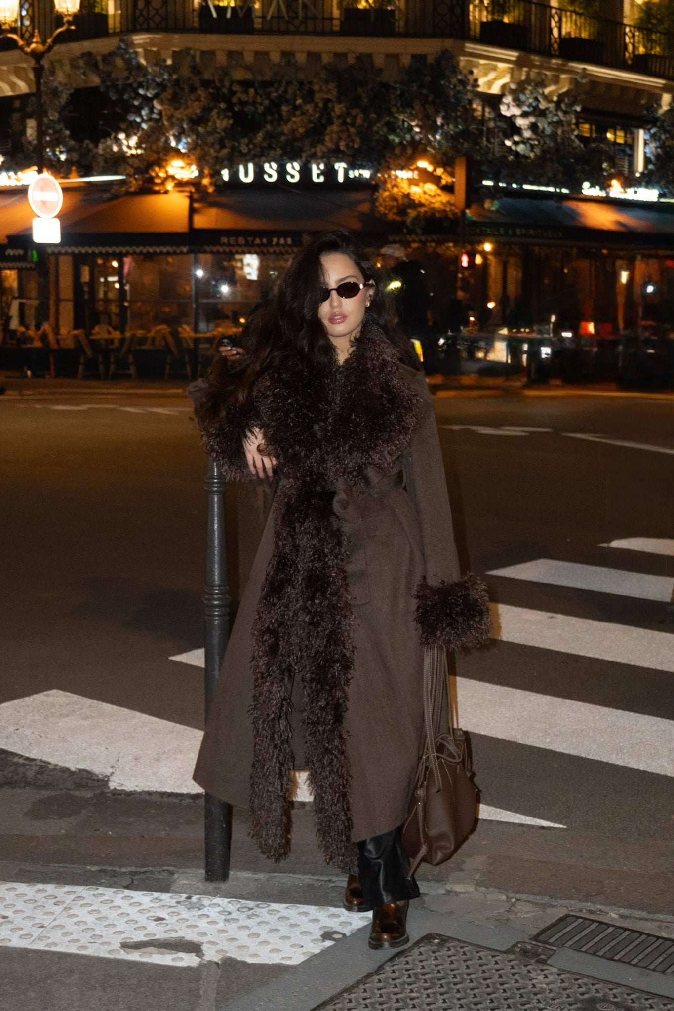 Manteau Laine Marron - AFGHAN