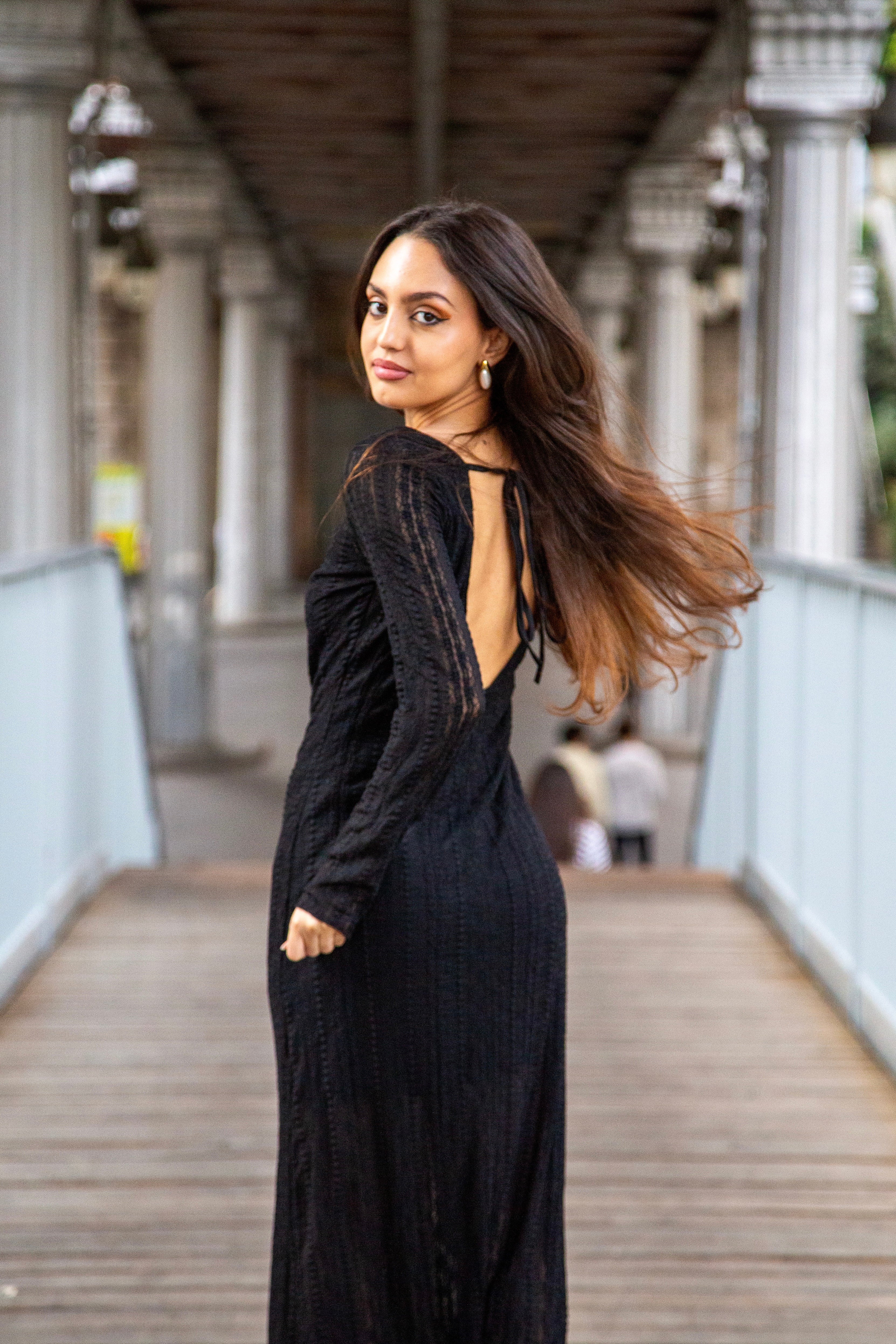 Robe noir en maille - PRETTY
