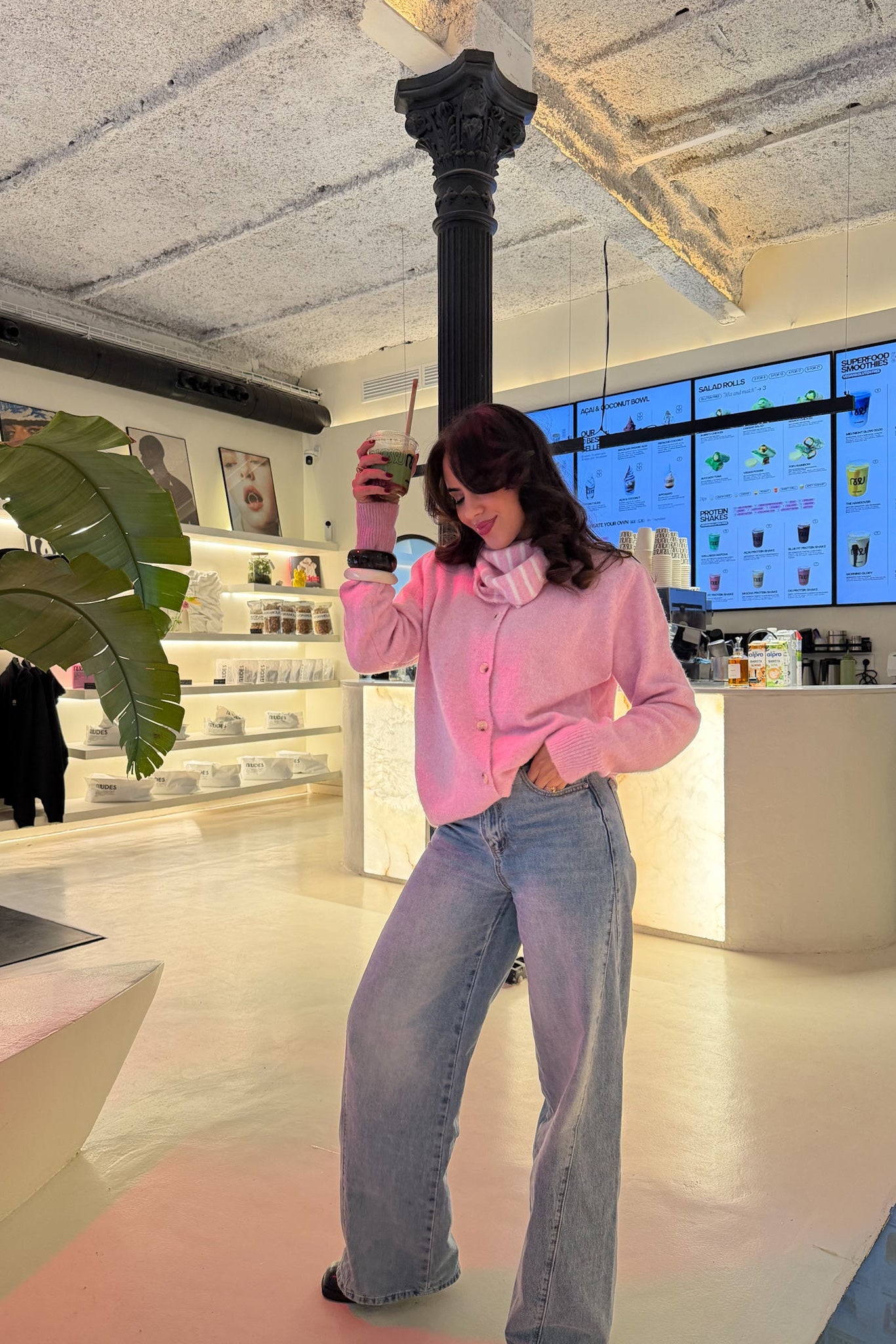 Cardigan Rose en Maille - KNIZA