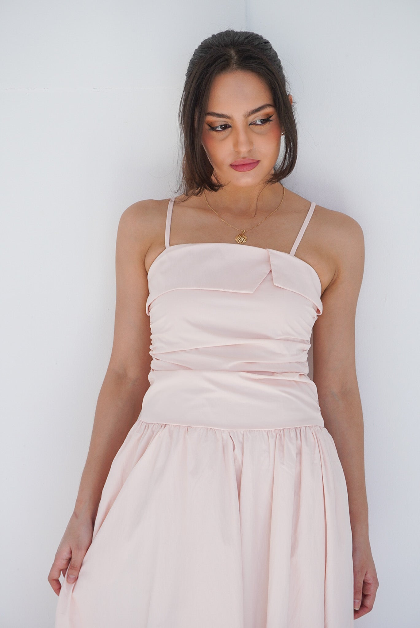 Robe longue rose Bonbon – jemaime Robe longue rose Bonbon – jemaime