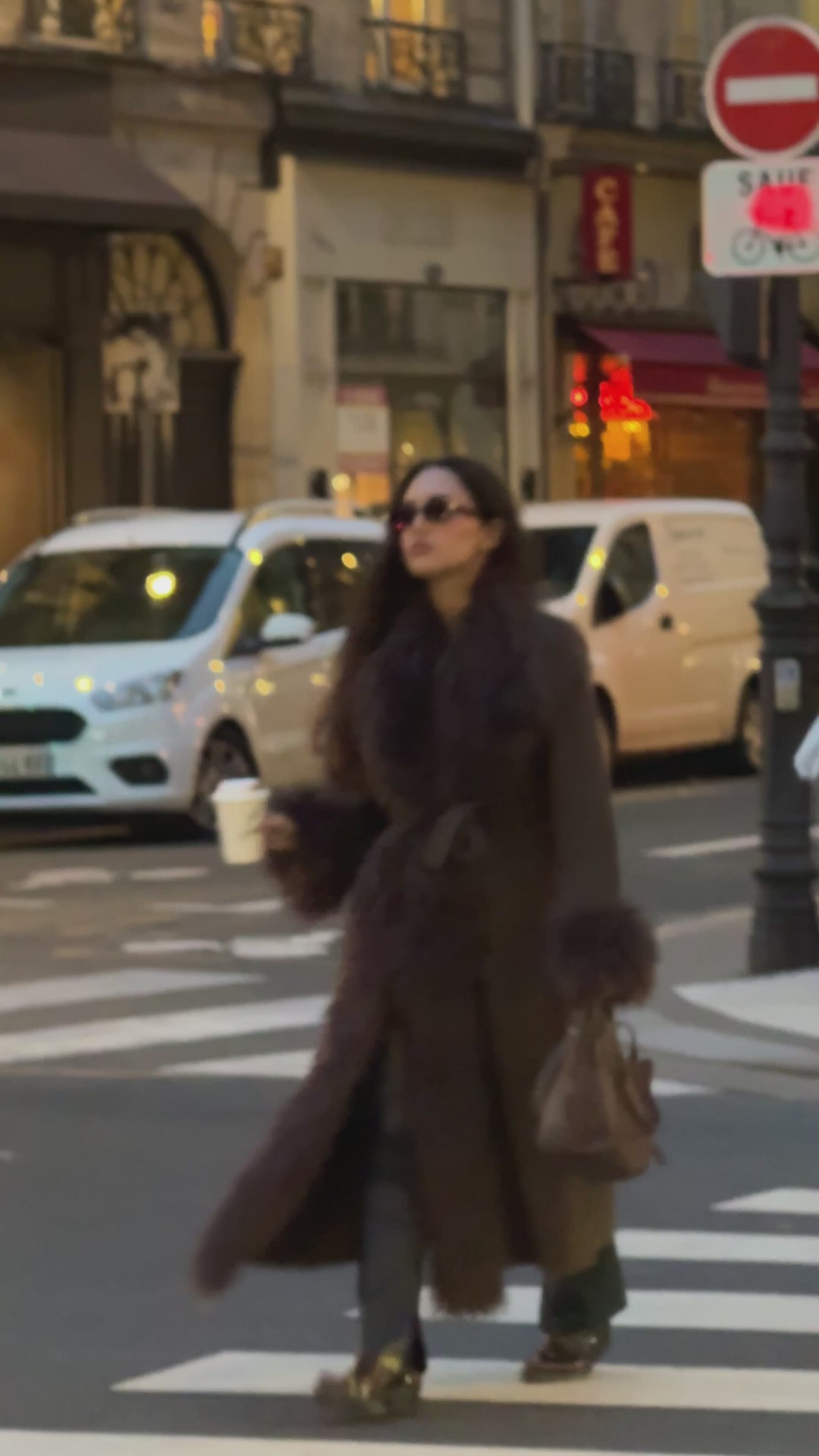 Manteau Laine Marron - AFGHAN